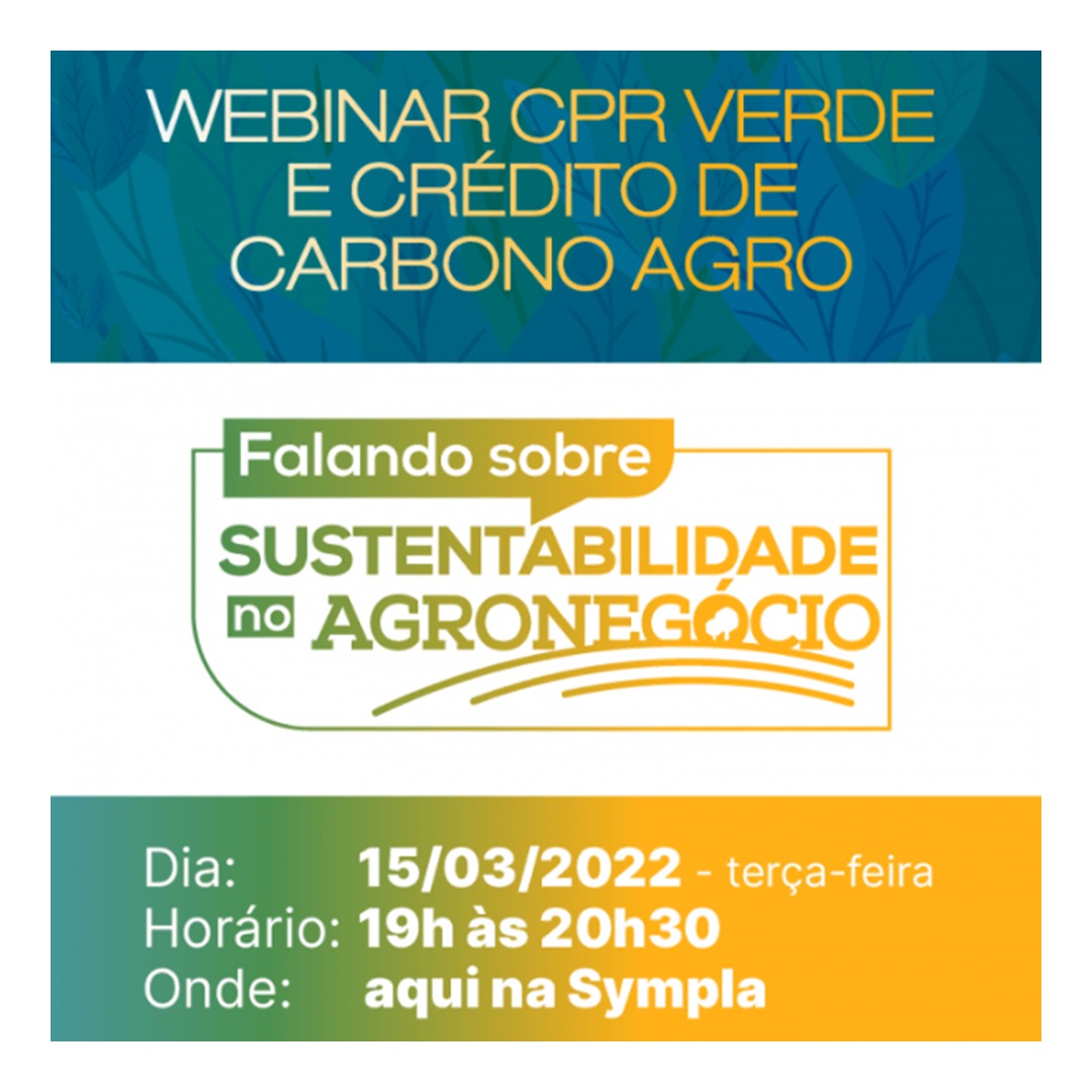 WEBINAR CPR VERDE E CRÉDITO DE CARBONO